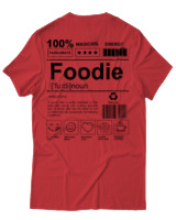 T-Shirt Unisex - Foodie - Color Thumbnail Κόκκινο