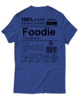 T-Shirt Unisex - Foodie - Color Thumbnail Μπλε Ρουά