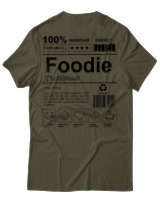 T-Shirt Unisex - Foodie - Color Thumbnail Χακί