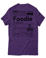 T-Shirt Unisex - Foodie - Color Thumbnail Σκούρο Μωβ