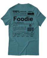 T-Shirt Unisex - Foodie - Color Thumbnail Μπλε Πράσινο