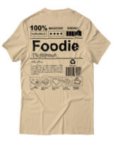 T-Shirt Unisex - Foodie - Color Thumbnail Μπεζ