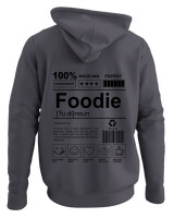 Φούτερ με κουκούλα - Foodie - Color Thumbnail Ανθρακί