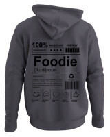 Φούτερ με κουκούλα - Foodie - Color Thumbnail Ανθρακί