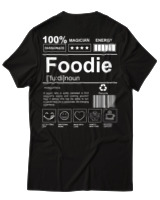 T-Shirt Unisex - Foodie - Color Thumbnail Μαύρο