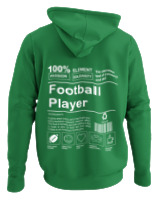 Φούτερ με κουκούλα - Football Player - Color Thumbnail Kelly Green