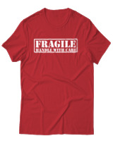 T-Shirt Αντρικό - Fragile - Color Thumbnail Κόκκινο