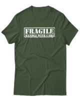 T-Shirt Αντρικό - Fragile - Color Thumbnail Κυπαρισσί