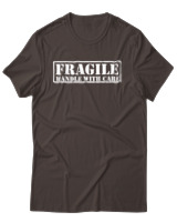 T-Shirt Αντρικό - Fragile - Color Thumbnail Καφέ