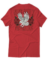 T-Shirt Αντρικό - Free Souls Never Die - Color Thumbnail Κόκκινο