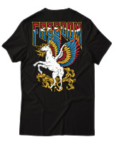 T-Shirt Αντρικό - Freedom Pegasus - Color Thumbnail Μαύρο