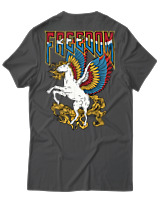 T-Shirt Αντρικό - Freedom Pegasus - Color Thumbnail Ανθρακί