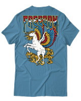 T-Shirt Αντρικό - Freedom Pegasus - Color Thumbnail Τιρκουάζ