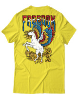 T-Shirt Αντρικό - Freedom Pegasus - Color Thumbnail Κίτρινο