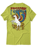 T-Shirt Αντρικό - Freedom Pegasus - Color Thumbnail Λαχανί