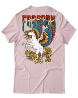 T-Shirt Αντρικό - Freedom Pegasus - Color Thumbnail Απαλό Ροζ