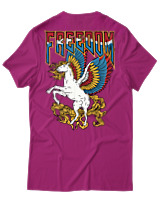 T-Shirt Αντρικό - Freedom Pegasus - Color Thumbnail Φουξια