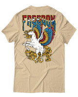 T-Shirt Αντρικό - Freedom Pegasus - Color Thumbnail Μπεζ