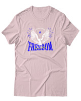T-Shirt Αντρικό - Freedom - Color Thumbnail Απαλό Ροζ