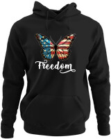 Φούτερ με κουκούλα - Freedom - Color Thumbnail Μαύρο