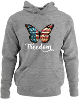Φούτερ με κουκούλα - Freedom - Color Thumbnail Γκρι Μελανζέ
