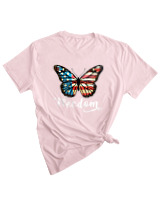 T-Shirt Woman Fashion Γυναικείο - Freedom - Color Thumbnail PALE PINK