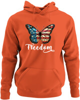 Φούτερ με κουκούλα - Freedom - Color Thumbnail Πορτοκαλί