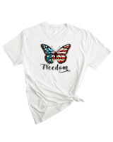 T-Shirt Woman Fashion Γυναικείο - Freedom - Color Thumbnail WHITE