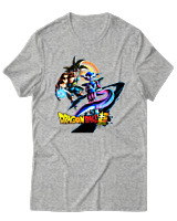 T-Shirt Unisex - Freeze Goku - Color Thumbnail Γκρι Μελανζέ