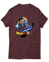 T-Shirt Unisex - Freeze Goku - Color Thumbnail Μπορντό
