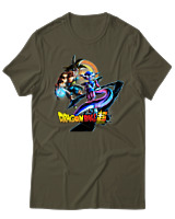 T-Shirt Unisex - Freeze Goku - Color Thumbnail Χακί