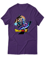 T-Shirt Unisex - Freeze Goku - Color Thumbnail Σκούρο Μωβ