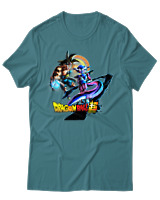 T-Shirt Unisex - Freeze Goku - Color Thumbnail Μπλε Πράσινο