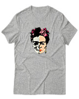 T-Shirt  Γυναικείο - Frida Duality - Color Thumbnail Γκρί Μελανζέ