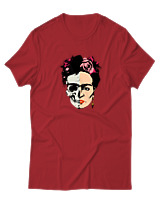 T-Shirt  Γυναικείο - Frida Duality - Color Thumbnail Κόκκινο