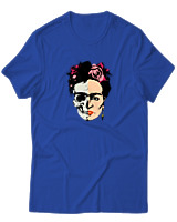 T-Shirt  Γυναικείο - Frida Duality - Color Thumbnail Μπλέ Ρουά