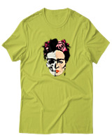 T-Shirt  Γυναικείο - Frida Duality - Color Thumbnail Λαχανί