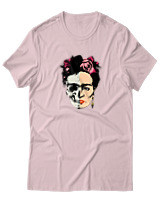 T-Shirt  Γυναικείο - Frida Duality - Color Thumbnail Απαλό Ροζ