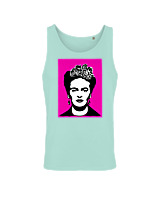 Αμάνικο Μπλουζάκι Αντρικό - Frida Kahlo Foux - Color Thumbnail Arctic Blue