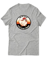 T-Shirt Αντρικό - Fried Chicken - Color Thumbnail Γκρι Μελανζέ