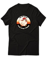 T-Shirt Αντρικό - Fried Chicken - Color Thumbnail Μαύρο