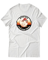 T-Shirt Αντρικό - Fried Chicken - Color Thumbnail Άσπρο