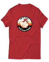 T-Shirt Αντρικό - Fried Chicken - Color Thumbnail Κόκκινο
