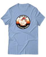 T-Shirt Αντρικό - Fried Chicken - Color Thumbnail Γαλάζιο