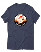 T-Shirt Αντρικό - Fried Chicken - Color Thumbnail Μπλε Γκρι
