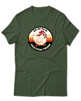T-Shirt Αντρικό - Fried Chicken - Color Thumbnail Κυπαρισσί