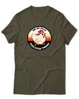 T-Shirt Αντρικό - Fried Chicken - Color Thumbnail Χακί