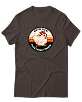 T-Shirt Αντρικό - Fried Chicken - Color Thumbnail Καφέ
