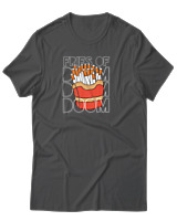 T-Shirt Αντρικό - Fries Of Doom - Color Thumbnail Ανθρακί