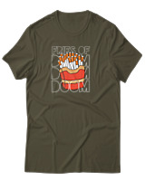 T-Shirt Αντρικό - Fries Of Doom - Color Thumbnail Χακί